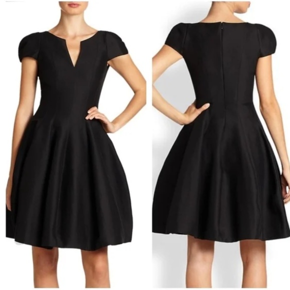 Halston Heritage V-Neck Knee-Length Dress New w/ Tags - Picture 1 of 8